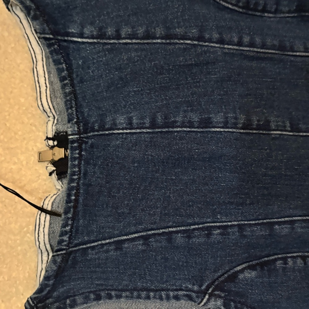 River Island Dark Blue Denim Top - Picture 10 of 11